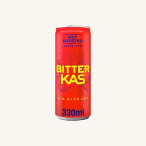 Bitter Kas Alcohol Free Bitter Flavored Soda, can
