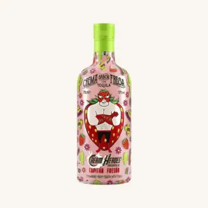 Cream Heroes Strawberry Tequila cream liqueur (crema sabor fresa con tequila), bottle 70cl main